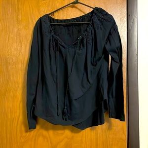 Perfect black lace long sleeve; very light weight